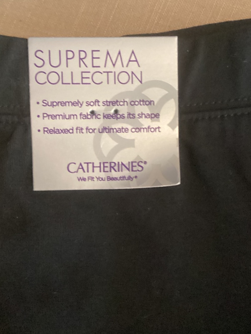 NWT Catherines Black Suprema Stretch Cotton Shorts - Picture 2 of 10